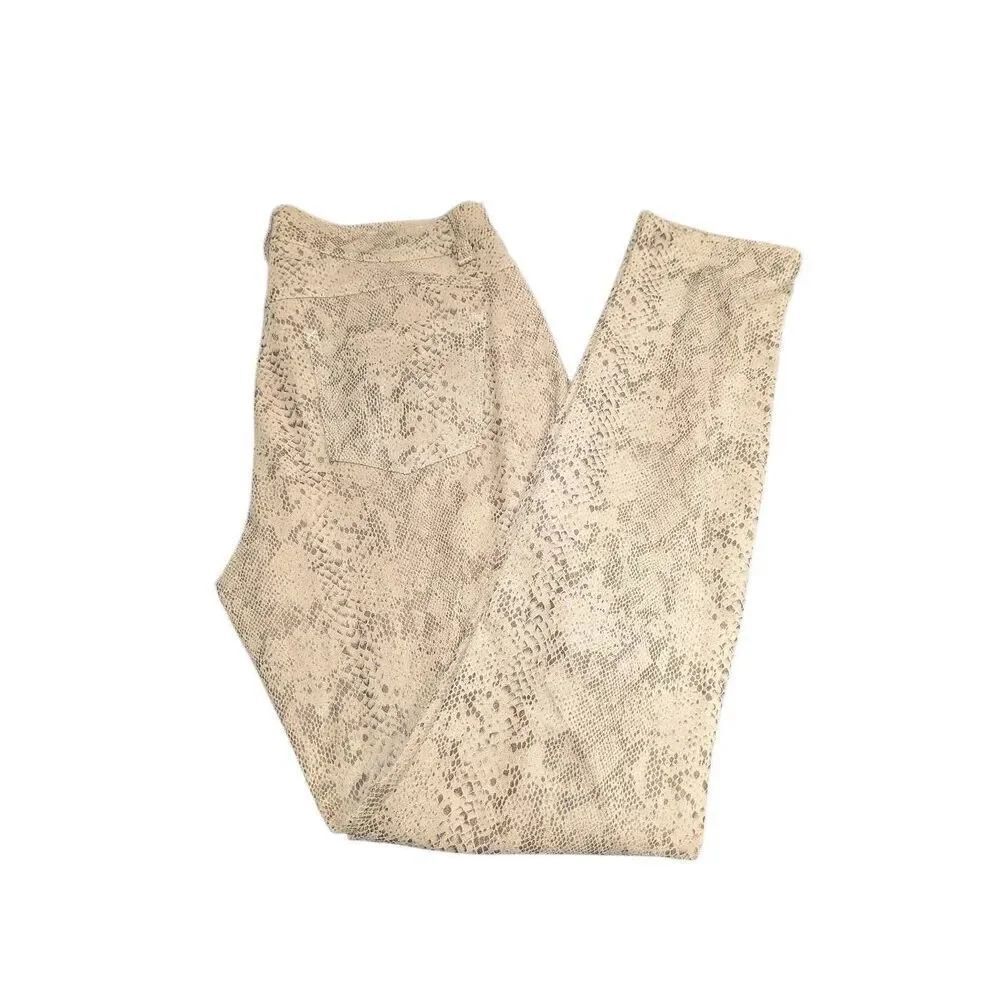 Tribal Skinny Jeans  Coat Snake Pattern Print Pants Women’s 4